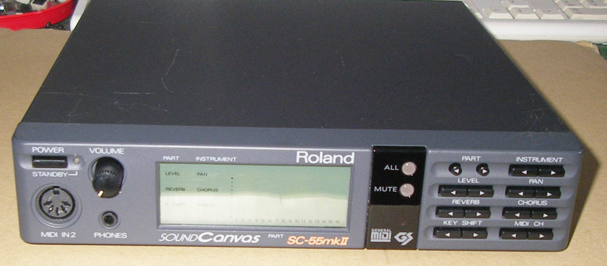 Roland SOUND CANVAS SC-55MK2 SC-55MKII MT-32 General MIDI Tested