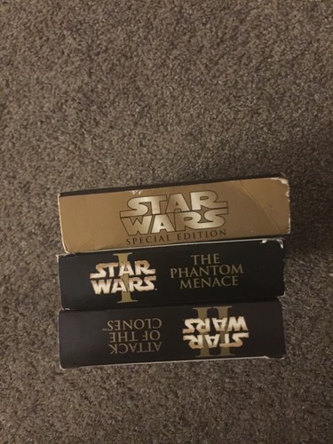 Star Wars 3 VHS Tapes Special Edition, 1 Phantom Menace, 2 Attack Of The Clones - Foto 6 di 10