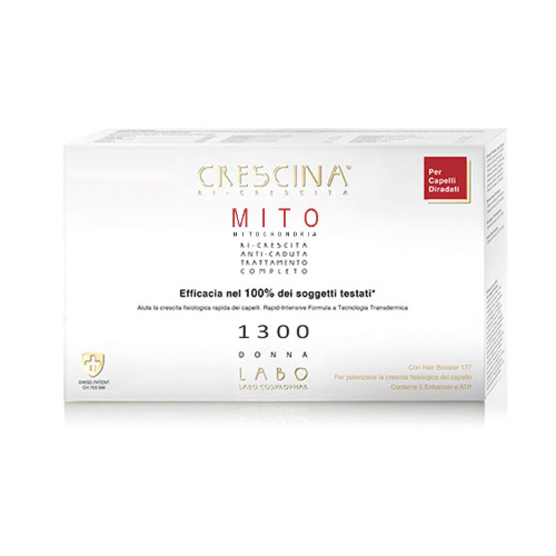 Crescina Transdermic MITO Treatment Regrowth Anti-Hair Loss 1300 Women (10+10) - Picture 1 of 1