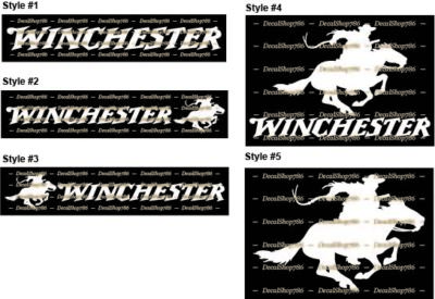 Winchester Firearms - Hunting/Outdoor Sports - Vinyl Die-Cut Peel N' Stick Decal