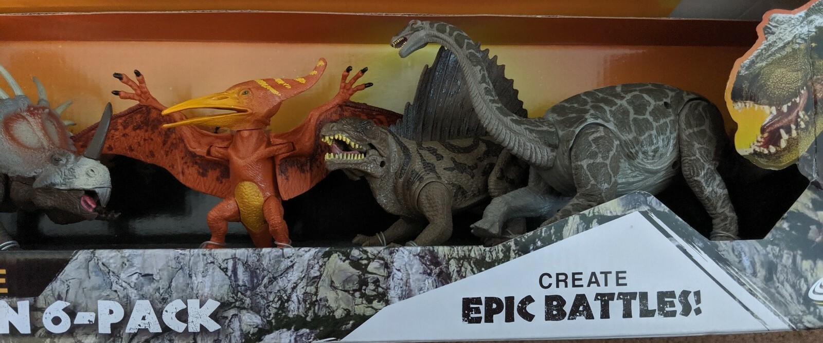 kid galaxy dinosaur action 6 pack