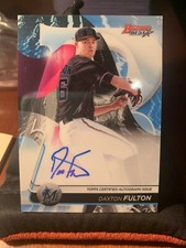2020 BOWMAN’S BEST OF AUTO AUTOGRAPH DAXTON FULTON MIAMI MARLINS F2