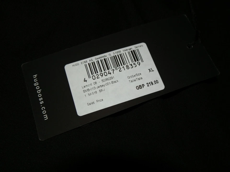 Nuevo Hugo Boss Hombre Mercedes AMG Petronas F1 Coche Negro Chándal Pantalones XXL Foto 3 de 4