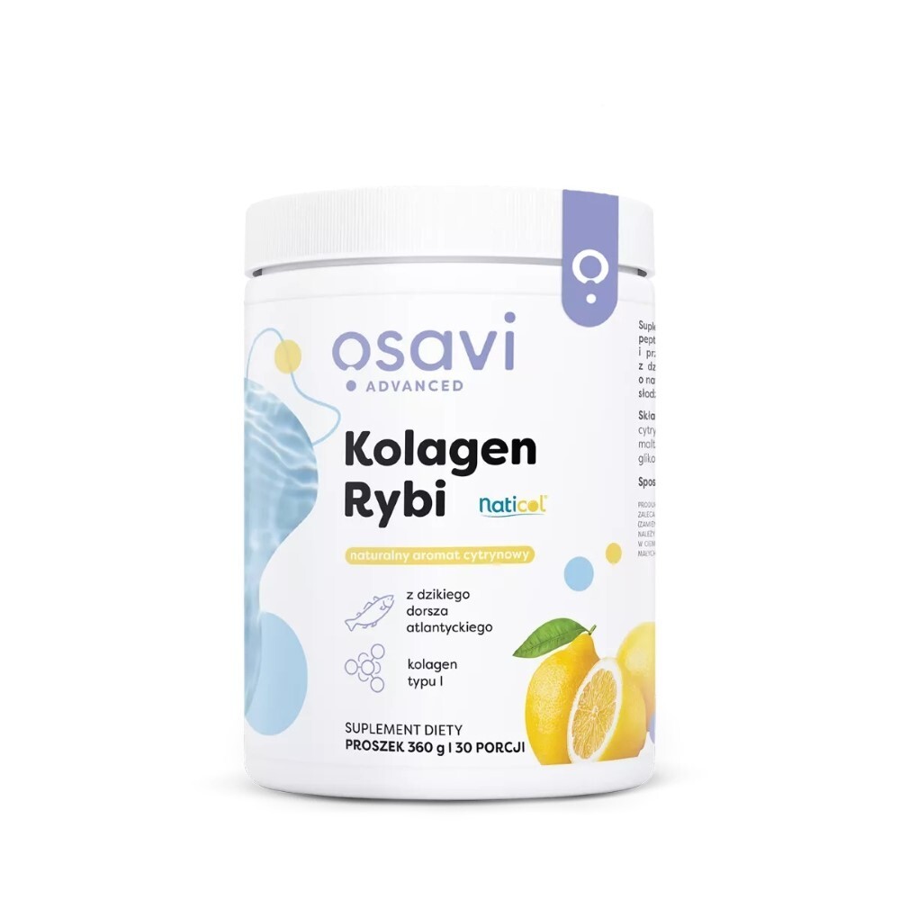 Osavi Naticol® Fischkollagen aus Wildkabeljau, Zitrone, 360 g