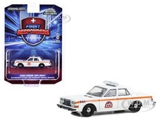 1983 DODGE DIPLOMAT "NYC EMS" WHITE 1/64 DIECAST MODEL CAR BY GREENLIGHT 30444