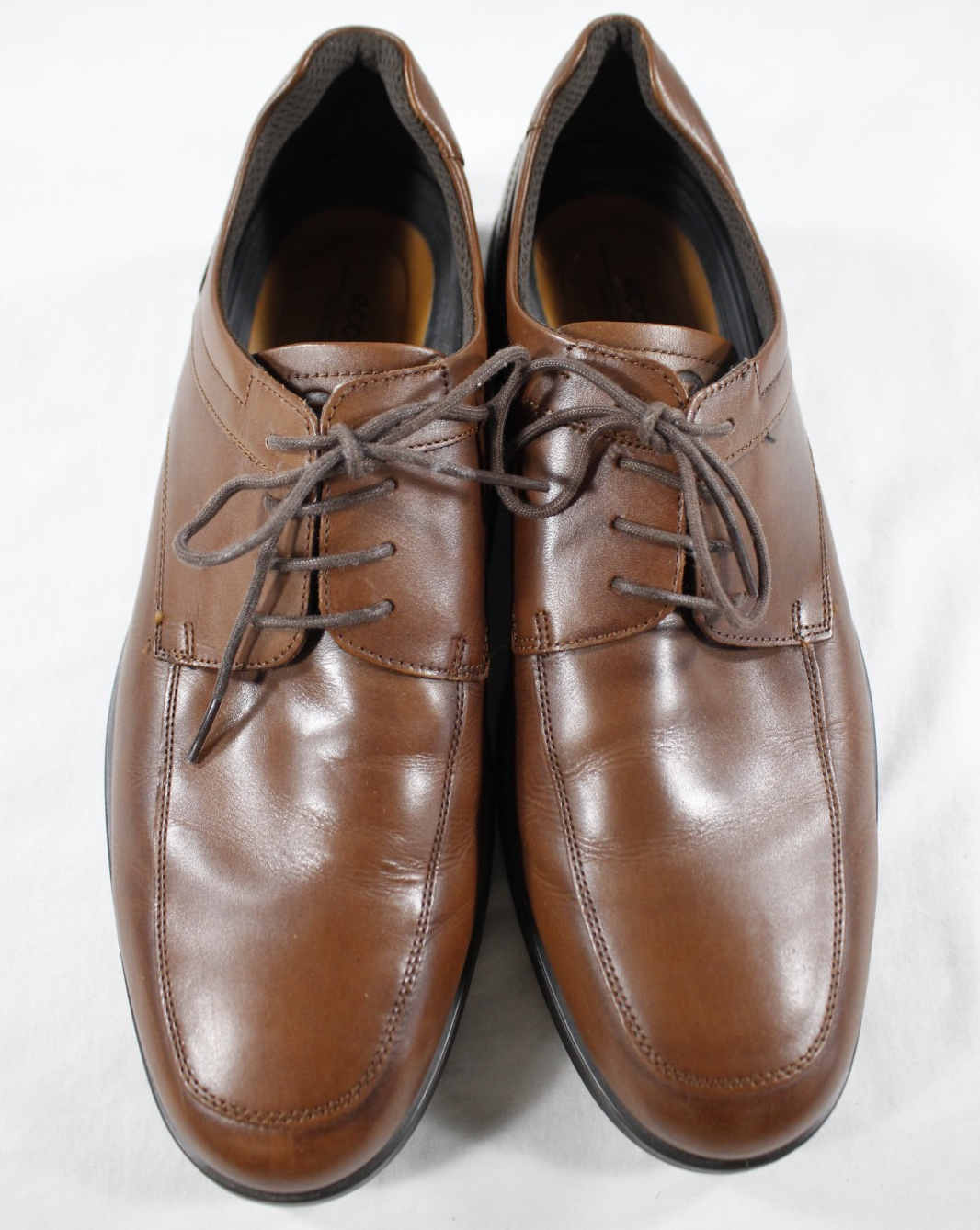 SAOLA Ecco Shoes Uomo 13 S Lite Hybrid Derby Grembiule Punta Stringate Pelle Marrone