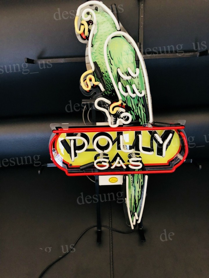 New Polly Gas Gasoline Oil Lamp Neon Light Sign 20