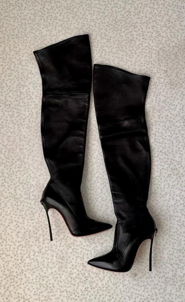 Casadei Over The Knee Women Boots High Heels Size 39 | eBay