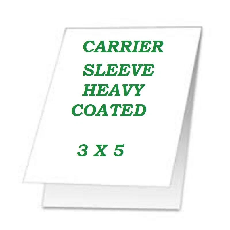 CORBIN QUALITY Laminating Carrier Sleeve For Laminator Pouches 5 PK 3 x 5 Coated, Heavy