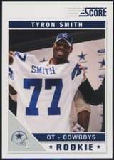 2011 Score Tyron Smith Rookie Dallas Cowboys RC #398