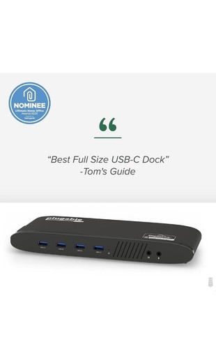 Plugable USB 3.0 Dual 4K Display Horizontal Docking Station with DP and HDMI - Bild 5 von 6