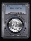 1963 P Half Dollars Franklin PCGS MS-65 FBL