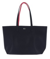 Lacoste Anna Zipped Shopping Bag Schultertasche Tasche Abimes Petunia Dunkelblau