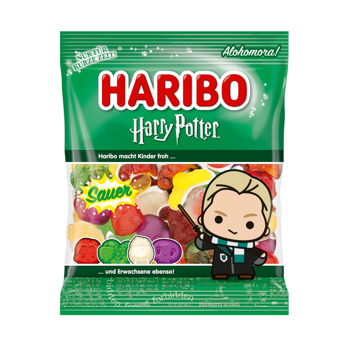 Haribo Harry Potter Gominolas Draco Malfoy Ácidas Paquete 160g