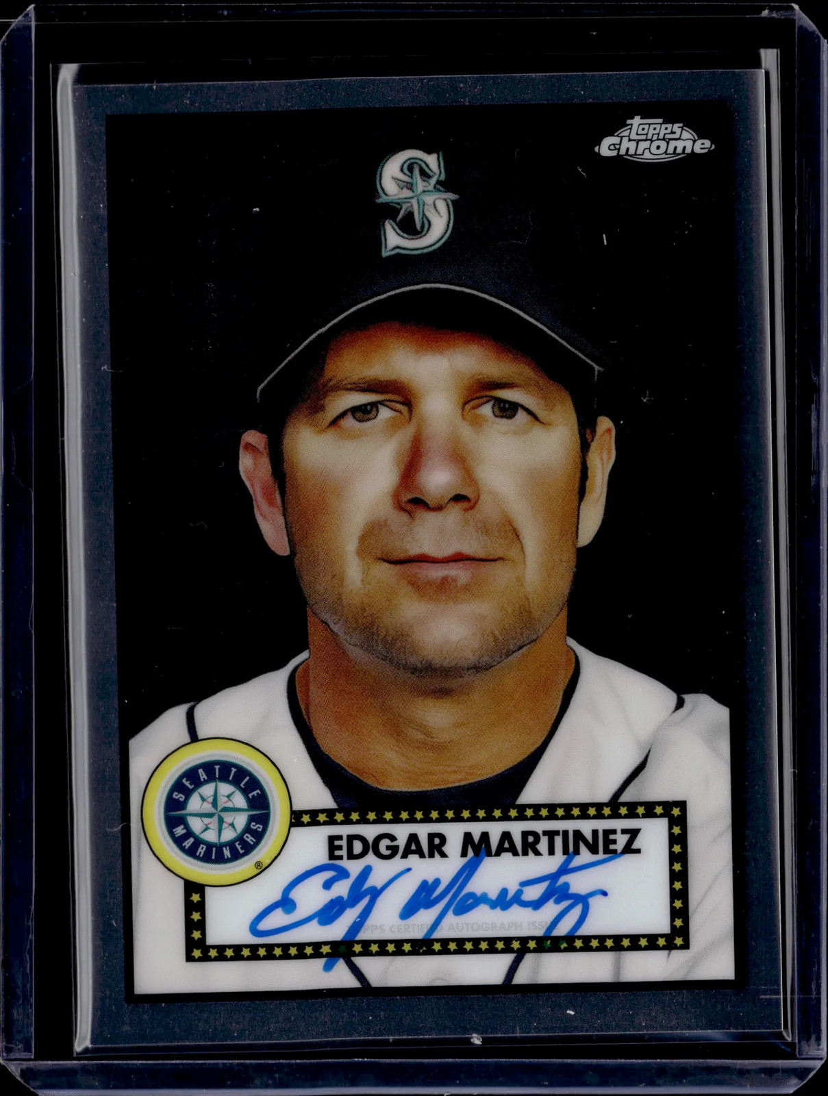 2021 Topps Chrome Platinum Anniversary Edgar Martinez Auto #PA-EMR