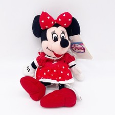 Vintage Disney Store Plush Minnie Mouse Valentine Bean Bag - 8"