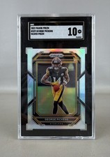 2022 Panini Prizm - Rookies George Pickens #329 Silver Prizm (RC), SGC 10