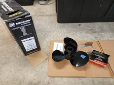 NEW ALUMINUM 14" X 11P MERCURY BLACK MAX PROP, 48-77338A45 11P, FLO TORQ, P10562