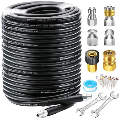 #ad 150FT Sewer Jetter Kit 5800PSI Pressure Washer Hose $131.19