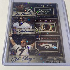 Custom Joe Namath Joe Theismann John Elway Card Refractor 🔥🔥