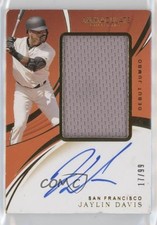 2020 Panini Immaculate Debut Jumbo Relics 17/99 Jaylin Davis #DJA-JD Auto 7eo