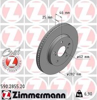 2X Zimmermann Bremsscheibe Vorderachse U.A. FüR Suzuki, Toyota