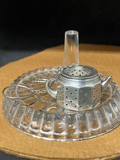 Vintage AMCRAFT Attleboro Mass Sterling Silver Teapot Tea Diffuser
