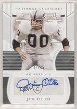 2020 Panini National Treasures Signatures Holo Silver 7/15 Jim Otto Auto HOF 0c3