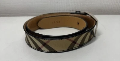 Burberry London Belt Womens 3cm Small Taupe Brown Skinny Leather Made in England Burberry | Accessories | 62147ar S1 Burberry Belt Horse Logo  main image 3