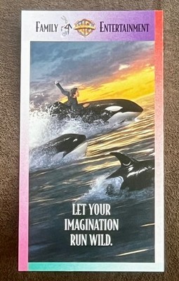 FREE WILLY 2 - THE ADVENTURE HOME - VHS MOVIE - Clamshell - 1995  l k