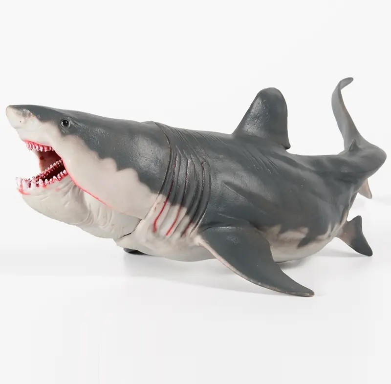 Great White Shark Animal Toy PVC Action Figure Doll Kids Toys Party Gifts