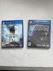 Star Wars Battlefront 1 & 2 Bundle (Sony PlayStation 4 PS4) CIB Tested Working