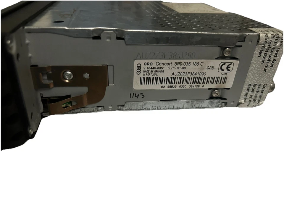 CD Autoradio original Audi Concert A3 8P 8P0035186 C + Radio Code funktioniert - Bild 4 von 4