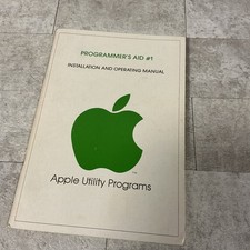 Programmer's Aid 1 ROM manual Apple II plus 2 vintage computer