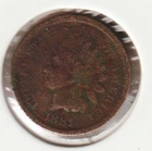 US Rare Old West 1881 Indian Head Penny Coin American Collection Shield Cent USA