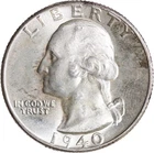1940 US Washington Quarter - Gem BU