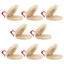 8 Pcs Orff Round Dance Board Musical Instruments Castanets for Kids Creative