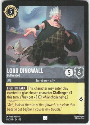 Lord Dingwall Bullheaded 186/204 Wilds Unknown Disney Lorcana