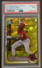 🔥2022 Bowman Chrome Sapphire Edition -  Elly De La Cruz #BCP-224 Yellow /50🔥