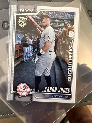2026 Topps Series 1 AARON JUDGE Celebration DUGOUT PEEKS SHORT PRINT