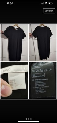 Schwarze Shirtkleid - L 40 Plus Size Curvy Fashion H&M