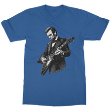 Abraham Lincoln Playing Guitar Graphic Retro Unisex T-Shirt