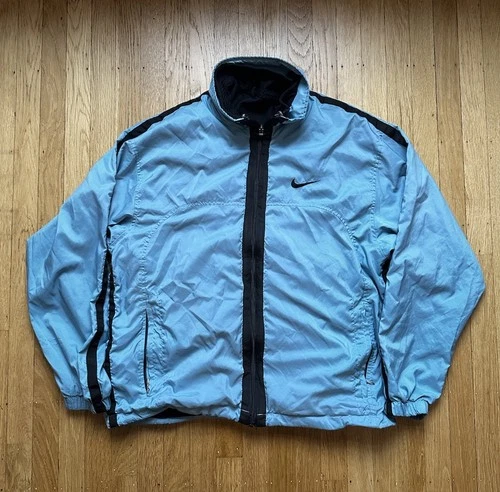Nike x Andre Agassi Light Jacket Zip Blue Mens M With Lining Fleece Rare - product listing photo