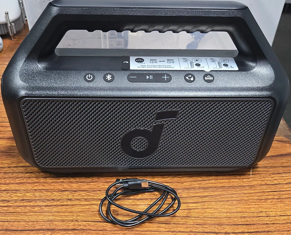 Anker Soundcore Boom V2 防水无线蓝牙扬声器 黑色 A3138 — 第 2/4 张图片