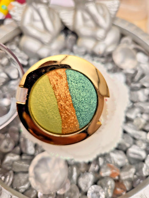 GOLDEN ROSE Lidschatten 410 Trio Grün Und Goldfarben Wunderschönes Pigment Neu