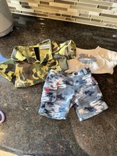 Build A Bear Camo, Camoflauge, Military Teddy Clothes Outfit 3 Piece