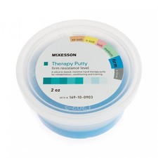 McKesson Therapy Putty Blue Firm Silicone Polymer 2 oz 1