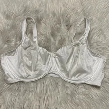 Curvation 42D Bra White 5301467 Underwire Back Closure
