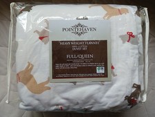Pointehaven Christmas Holiday Dogs 170 GSM Duvet Cover 3pc Full/Queen Set