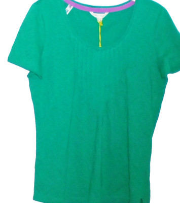 White Stuff Hannah Fairtrade Top peacock green 100% cotton Size 10 New Tags BNWT